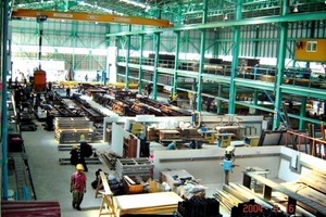  The new circulation line (photo 2004) for the first time introduced an automated precast element production process in Thailand 