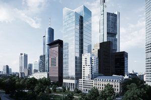  Nach seiner Fertigstellung ist der TaunusTurm 170 m hoch. Das neue Hochhaus wird über 40 Stockwerke und 60.000 m² Bürofläche verfügen. 