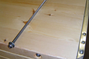  The softwood production boards supplied by Eckart are fitted with continuous threaded bars 