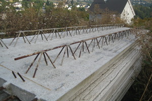  1Precast slabs manufactured at the factory  