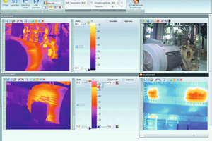  Über die mitgelieferte Software lassen sich die Temperaturwerte jedes einzelnen Bildpunktes im Thermogramm auswerten 