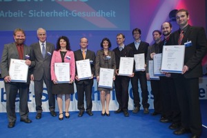  Fig. 2 Many prize winners have been awarded in Essen - among them Dr. Palzer, Director of IFF Weimar e.V. (1st left). 