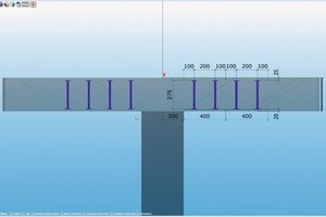  Fig. 9 Section view of the slab with reinforcement. 