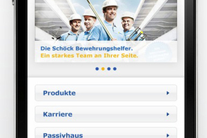  Schlanke Navigation in modernem Design und Quicklinks auf der Startseite erlauben einen schnellen und komfortablen Zugriff auf Produkte und andere Bereiche  