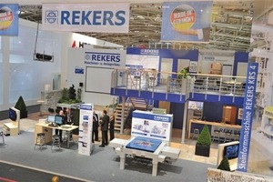  Fig. 10 The Rekers stand at bauma 2010 impressed its visitors even without machinery. 