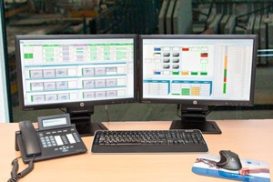  All production processes are centrally controlled from the control room 