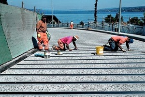  Bei der 120 m langen Fährbücke am Zürichsee musste der Biegewiderstand erhöht werden, ohne die Aufbauhöhe zu verändern 