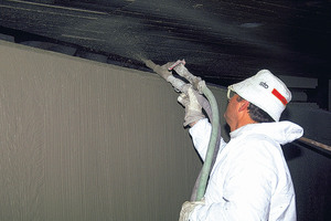  Efficient application of the SPCC mortar applied by spray gun 