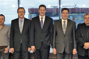  The five general managers of the Top-Werk Group (from left to right): Georg Prinzing, Friedrich Krombach, Ralf Beier, Tobias Hess and Richard Scheuerlein 