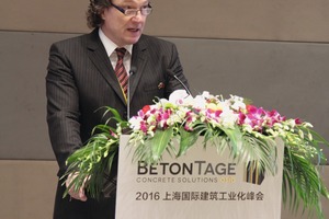  Wilfried Röser, Vice President of the Baden-Württemberg Association of Concrete and Precast Plants, also welcomed BetonTage Asia delegates this year  