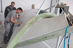  Production of a shell element at the precast concrete plant 