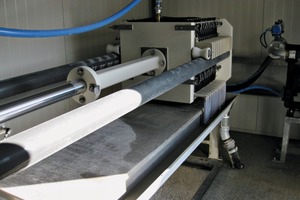  Interior view of the chamber filter press 