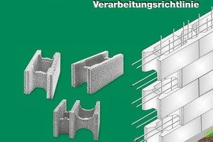  The processing guideline for shuttering blocks: A new brochures of KLB-Klimaleichtblock clearly shows the correct erection of a concrete shuttering block wall 