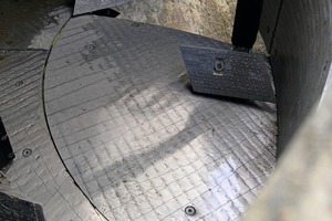  The mixing tools and linings show no visible signs of wear after the production of 55,000 cbm concrete 