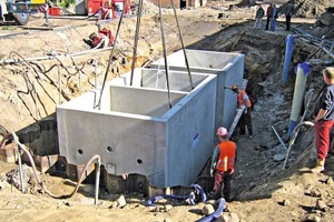  The precast element weighing approximately 38 t had to be moved with the aid of a 250-tons crane 