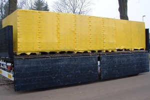  Form-fit loading of palletized concrete products  