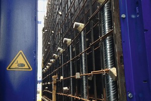  View into a chamber prepared for concrete ­placement 