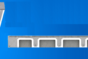  Cross-section of a “Benpan” floor slab  