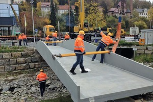  Aufbau der ersten deutschen Carbon­beton-Brücke in ­Albstadt-Ebingen 