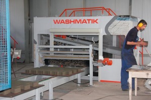  Fig. 2 The wash-out machine is used for product refinement and finishing. 