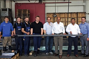  Das Team der Sobha Group bei der Vorabnahme des Schalungssystems am Hauptsitz in Dormettingen 