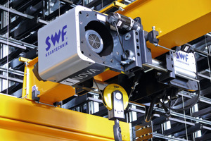  The electronic anti-sway system Sway Control supervises any motion as well as the lifting height and speed 