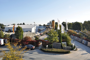  Exterior view of the concrete block factory of Münstermann located in the Westphalian city of Güters-loh 