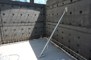  For stabilization purposes, the multifunction shells are secured to the ground slab 