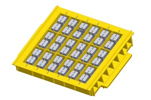  Fig. 1a+b The new Rampf CSi mold for concrete blocks features many improved details. 