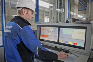  Auch im Produktionsprozess des Betonfertigwerks wird modernste Software eingesetzt 