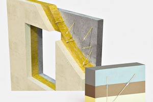  <div class="bildtext_en">The ThermoPins, approved anchors made of GRP, significantly reduce heat loss on the thermal insulation level</div> 