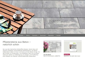  The Homepage of the new Haba Paving Block Website 