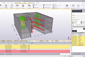  The changes made on the IFC model by project partners can be traced directly  