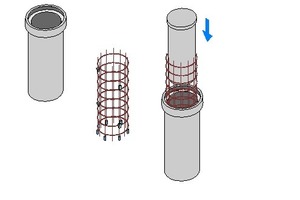  Apart from elevated reinforcement and spacers with longitudinal and transverse clamps, Max Frank offers sealing cones for tunnel segments 