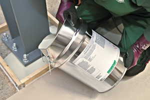  Diamant Metallplastic offers the new EP-Flow grouting mortar, ready for use in three pack sizes: 5.5 kg, 11 kg, and 22 kg 