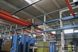  <div class="bildtext_en">Columns, beams and other precast elements are manufactured in the BFE factory building; the Pender heating system integrated in the floor of the factory building mostly runs on solar energy generated on-site</div> 