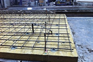  Installation of insulation (mineral wool boards) and reinforcement (into the core concrete) 