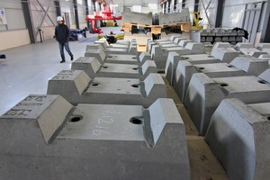  Im neuen Betonschwellenwerk können mit 20 Formen bis zu 30.000 Betonschwellen im Jahr produziert werden 