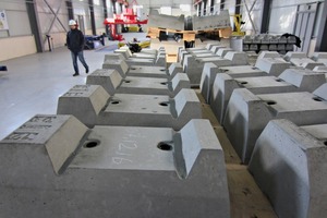  At the new concrete sleeper plant, up to 30,000 concrete sleepers per year can be produced using 20 molds 