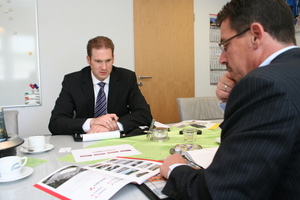  Ralf Beier (left) in the interview with BFT editor Silvio Schade 