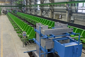  The stationary production line of Perdanga, a precast producer based in Lithuania 