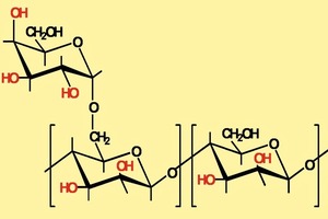  Chemische Struktur des Polysaccharids Guar 