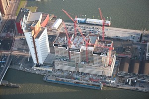  Der multifunktionale Gebäudekomplex „de Rotterdam“ ist derzeit das größte Hochhausprojekt der Niederlande 