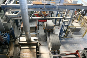  Im Werk Krautergersheim läuft die Produktion des Betonpflastersteins „Keops“ auf Hochtouren 