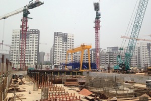  The mobile battery mold (MBM) integrated into the construction site 