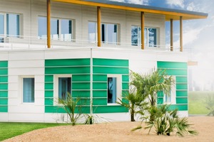  Im Jahr 2012 gaben der Matrizen-Spezialist Reckli und der Hersteller von Solarfolien Heliatek ihre Kooperation bei der Entwicklung von energieerzeugenden Fassadenelementen bekannt 