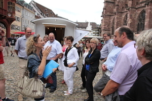  Bei einer kulinarischen und historischen Stadtführung ging es am Samstag durch Freiburg
 