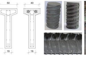  Abb. 12 Vorgespannter Spannbetonbinder aus Normalbeton ohne und mit UHPC-Stäben. 