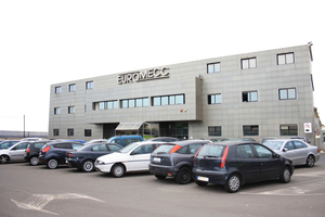  The administration building of Euromecc in Misterbianco near Catania on the Italian Mediterranean island of Sicily  