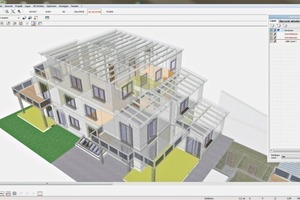  Three-dimensional building models generated with CasDos, containing both geometric data and project properties, such as, for example, materials, quantities, costs and deadlines 